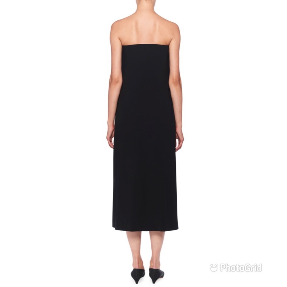 The Row Paola dress in black crepe - Picture 3 of 8